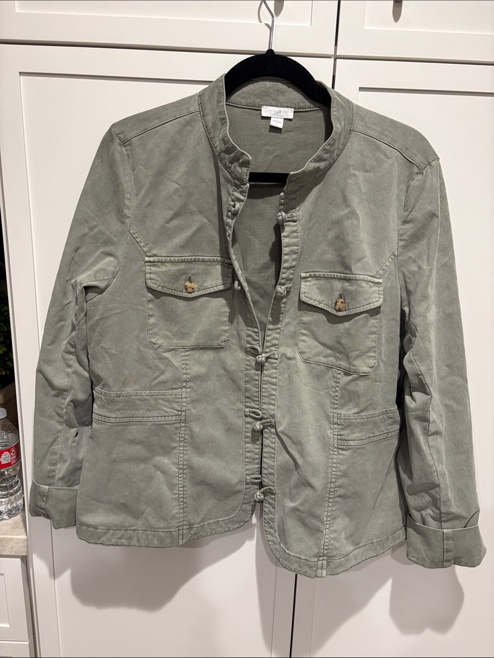 Light Olive Military-Style Jacket